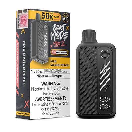 Flavour Beast Beast Mode Max 2 50K Mad Mango Peach 20mg/mL disposable (Provincial)