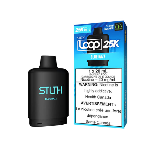 Stlth Loop Pod 25k Blue Razz 20mg (Provincial)