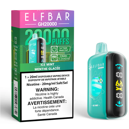 Elf Bar GH20K Ice Mint 20mg/mL disposable (Provincial)