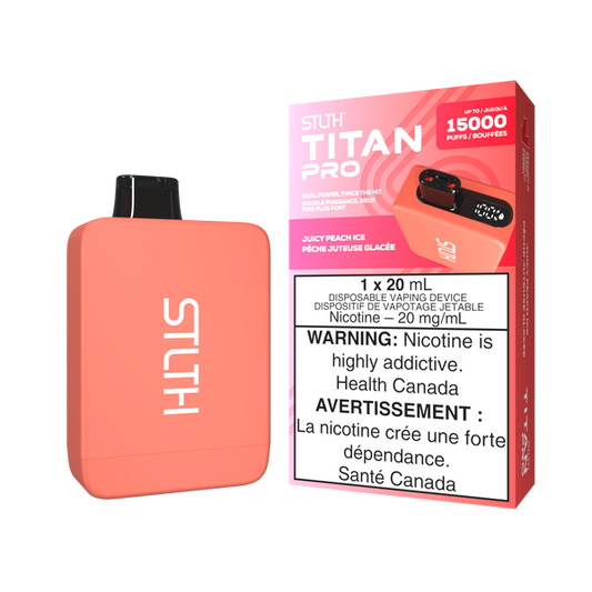 Stlth Titan Pro 15K Juicy Peach Ice  20mg/mL disposable (Provincial)