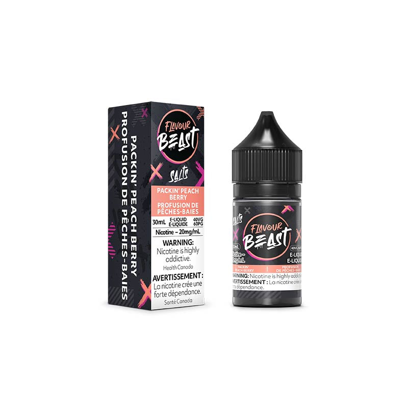 Flavour Beast e-liquid Packin’ Peach Berry 20mg/mL-30mL (Provincial)