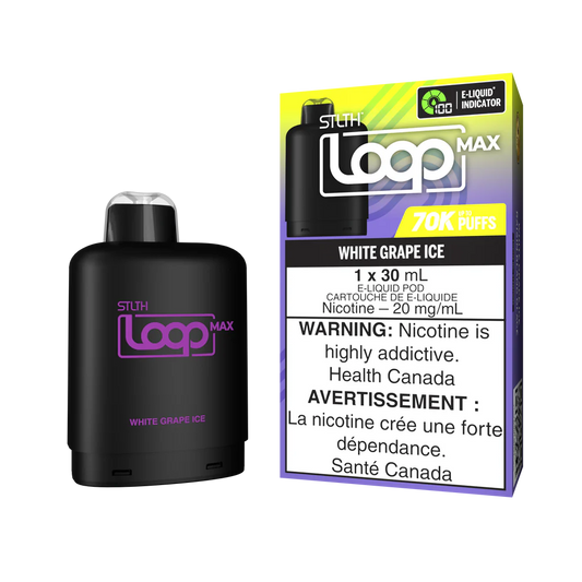 Stlth Loop Pod Max 70k White Grape Ice 20mg (Provincial)