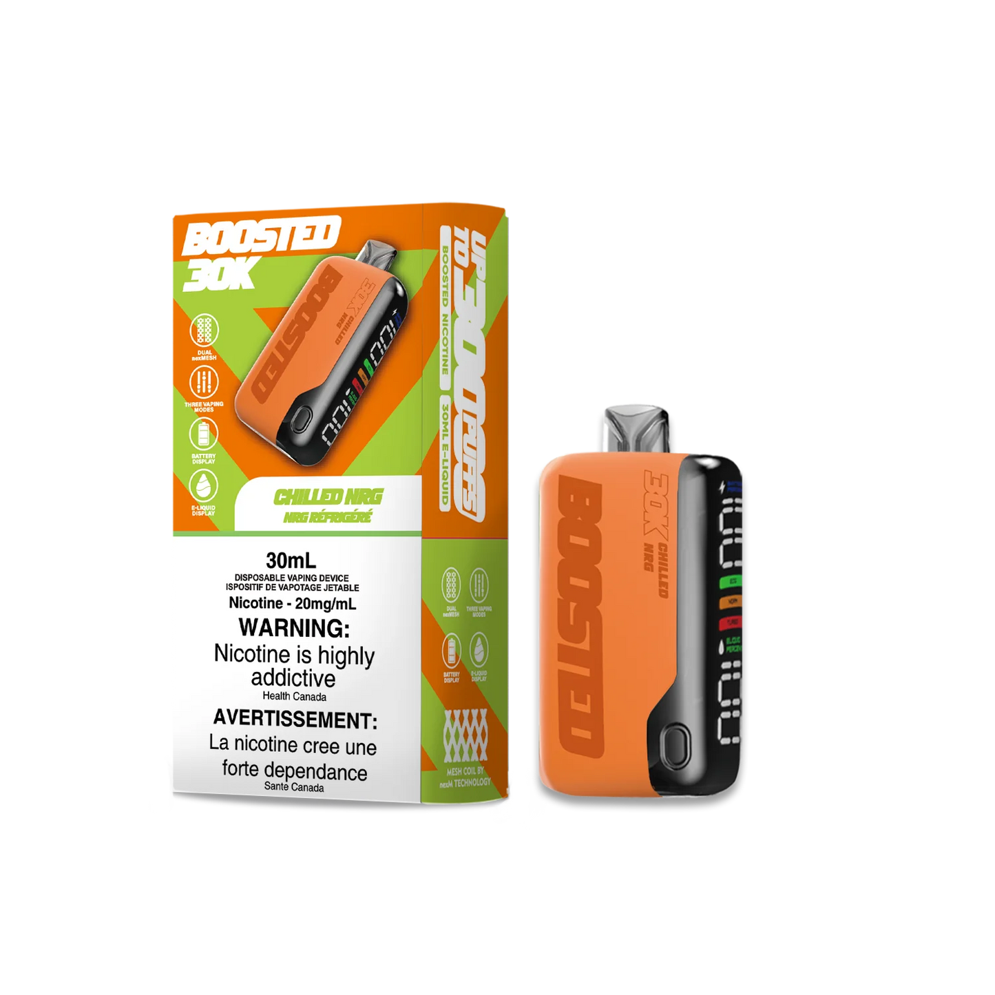 Boosted 30K Liquid Spark 20mg/mL Disposable (Provincial)