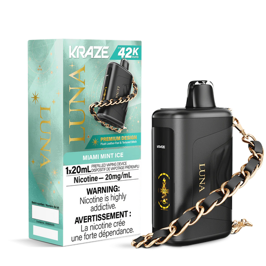 Kraze Luna 42K Miami Mint Ice 20mg/mL disposable (Provincial)