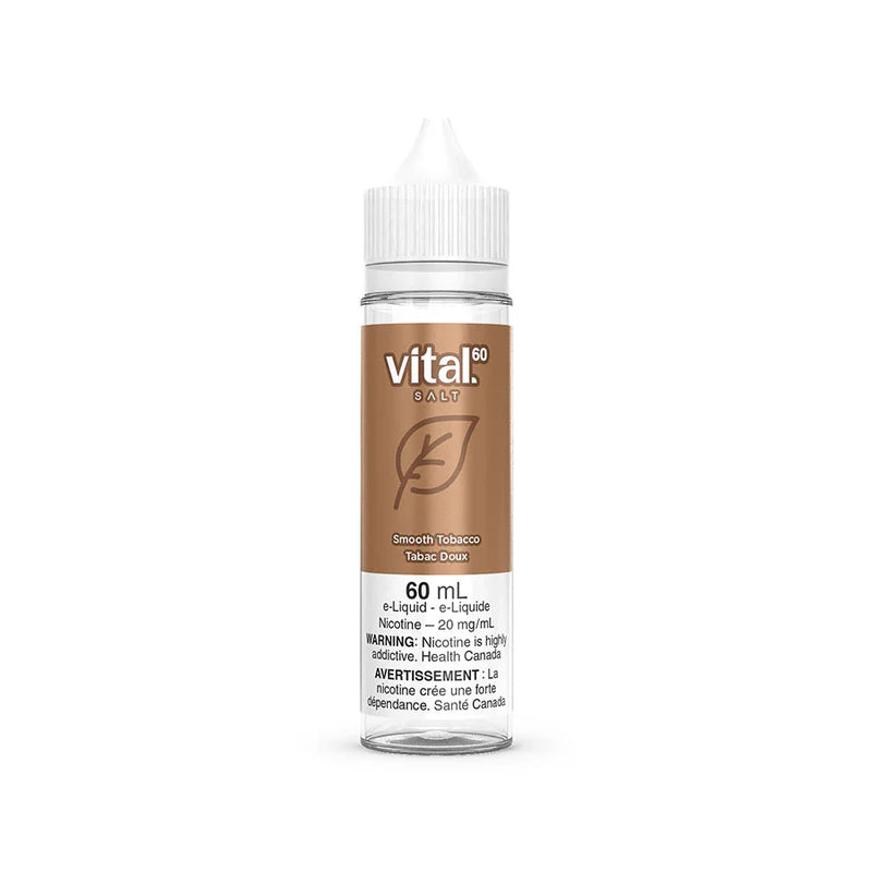 Vital 60 Salt e-liquid Smooth Tobacco 20mg/ml- 60mL (Provincial)