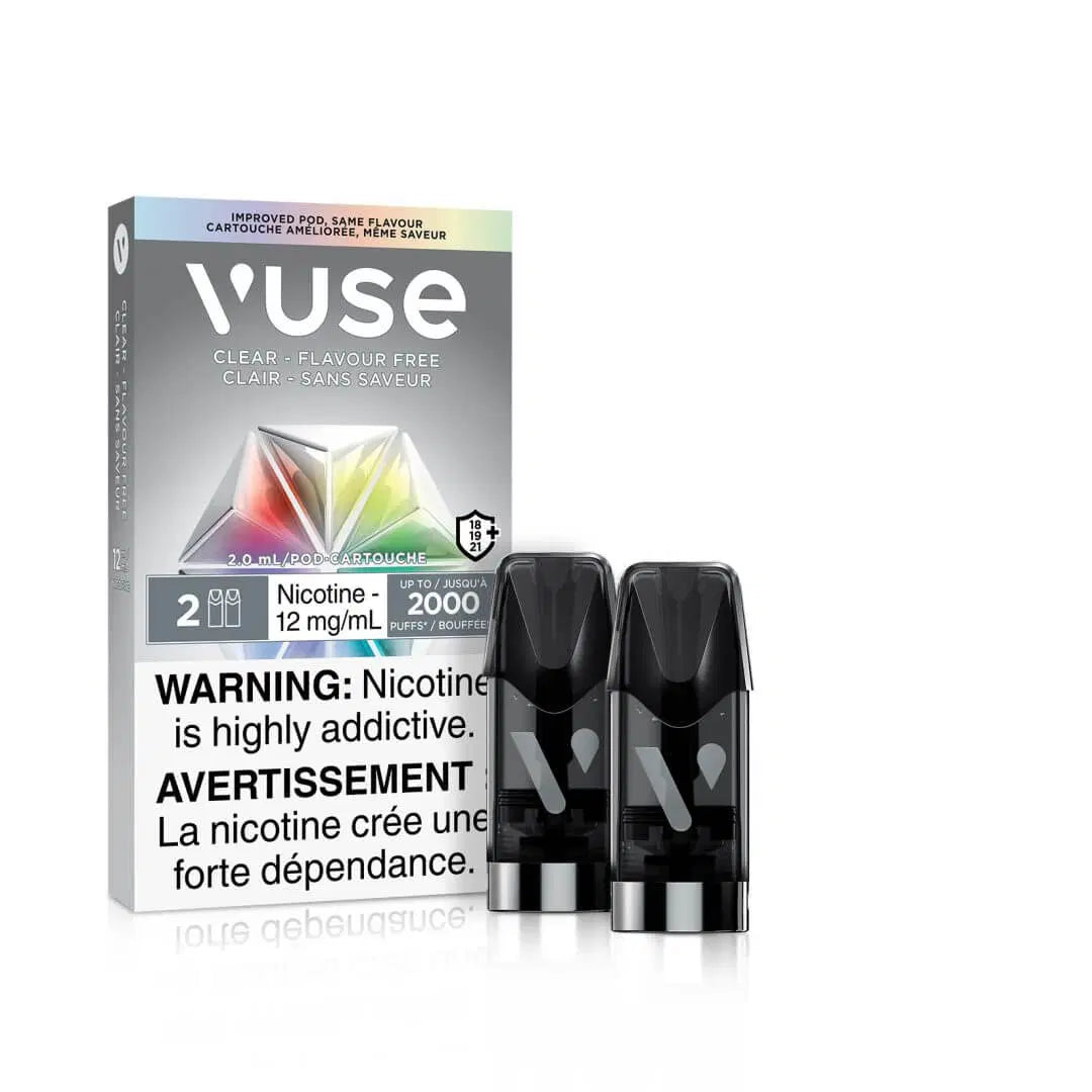 Vuse epod Clear – Flavour Free 20mg/ml x2 (Provincial)