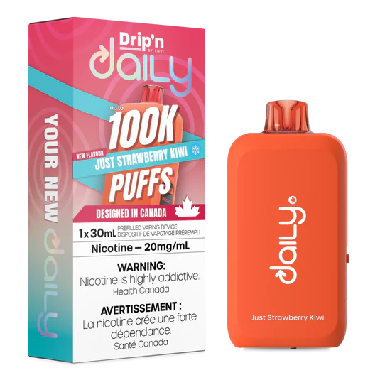 Drip’n Daily 100K Just Strawberry Kiwi 20mg /mL Disposable (Provincial)