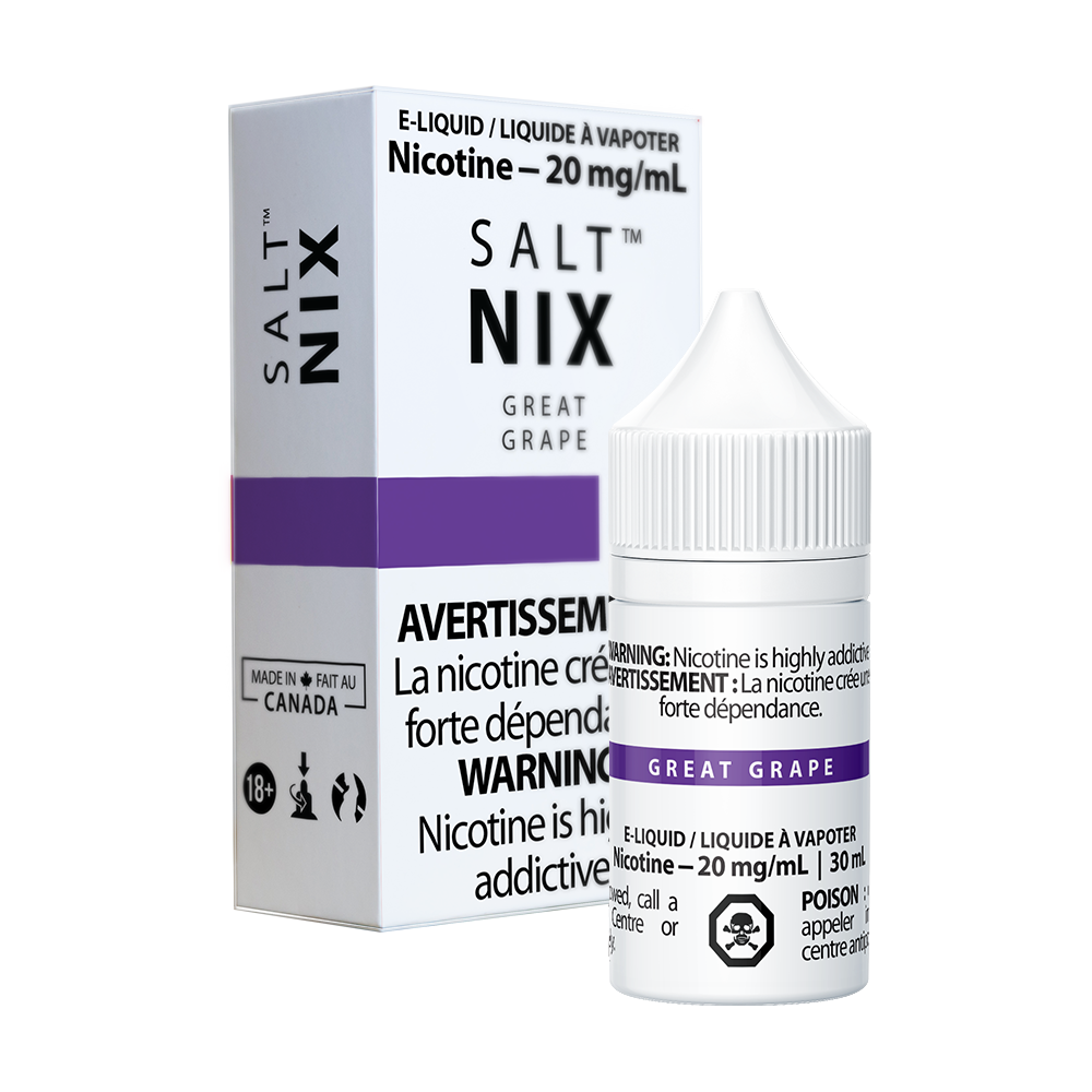 Nix salt e-liquid Grape 10mg/mL-30mL