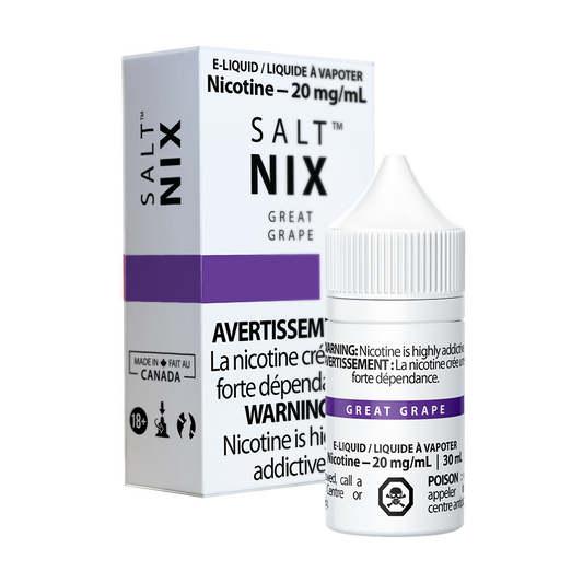 Nix salt e-liquid Grape 10mg/mL 30mL