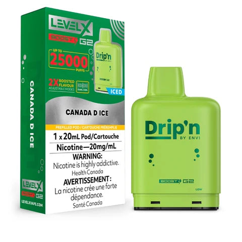 Level X Drip’n Boost G2 Pod Canada D Ice 20ml (Provincial)