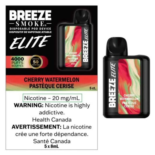 Breeze elite S50 4000 Cherry Watermelon 20mg/mL disposable