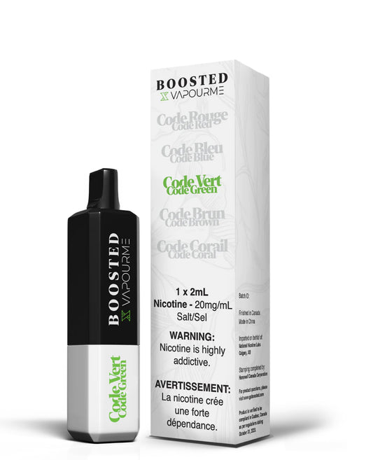 Boosted Vapourme 500 Cold vert 20mg/mL disposable