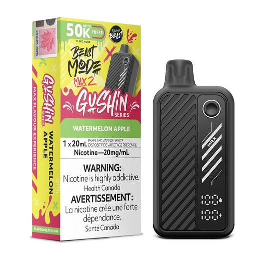 Flavour Beast Mode Max 2 50k Gushin Watermelon Apple 20mg/mL disposable (Provincial)