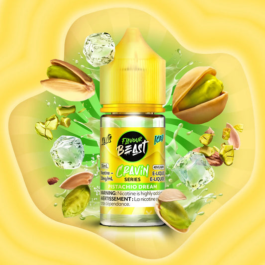 Flavour Beast E-liquid Cravin Pistachio Dream Iced 20mg/mL- 30mL (Provincial)