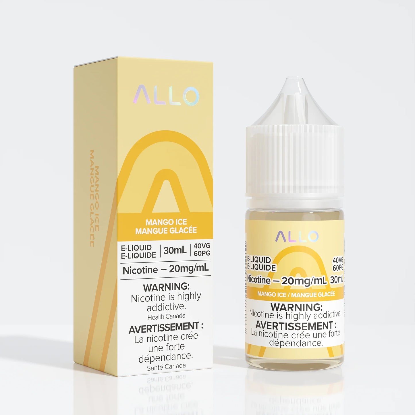 Allo e-liquid Mango Ice 20mg/mL-30mL (provincial)