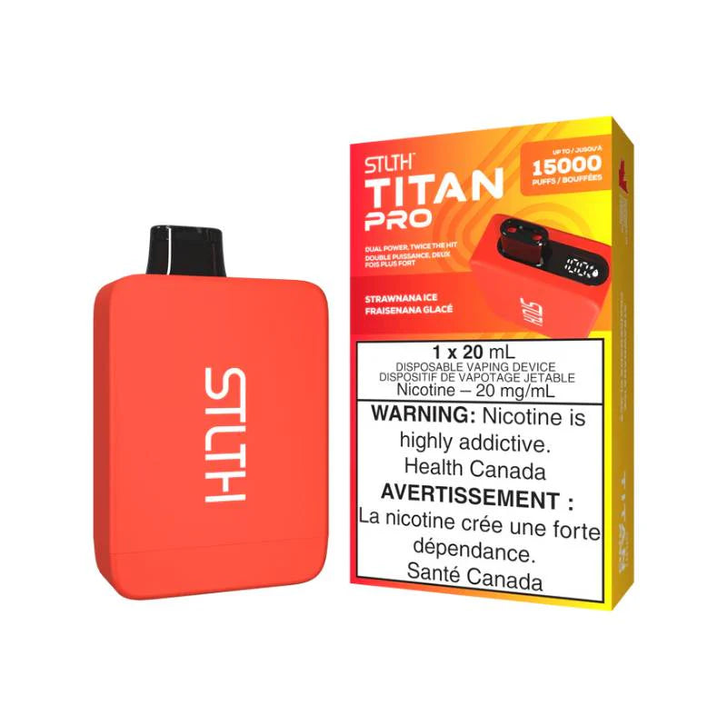 Stlth Titan Pro 15K Strawnana Ice 20mg/mL disposable (Provincial)