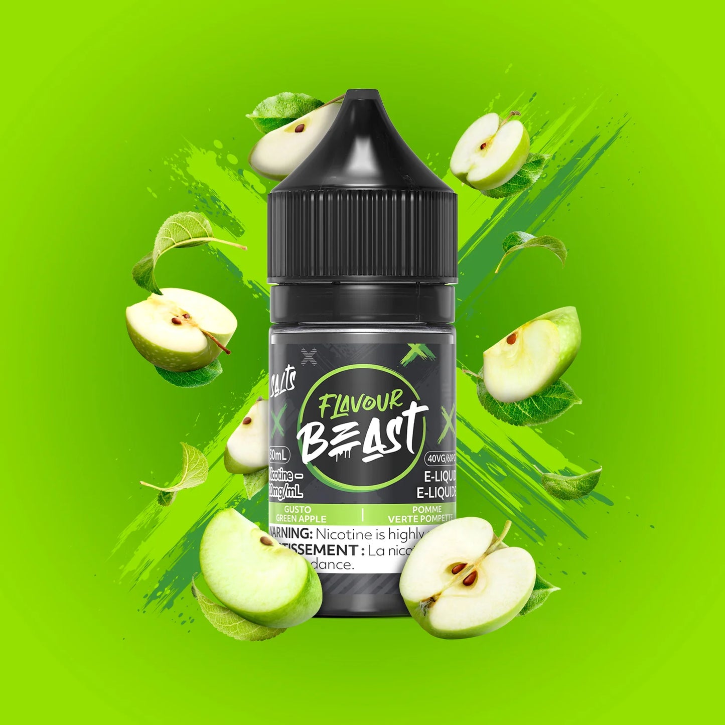 Flavour Beast e-liquid Gusto Green Apple 10mg/mL-30mL