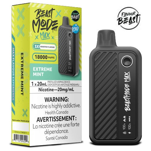 Flavour Beast Mode Max 18K Extreme Mint Iced 20 mg/mL disposable