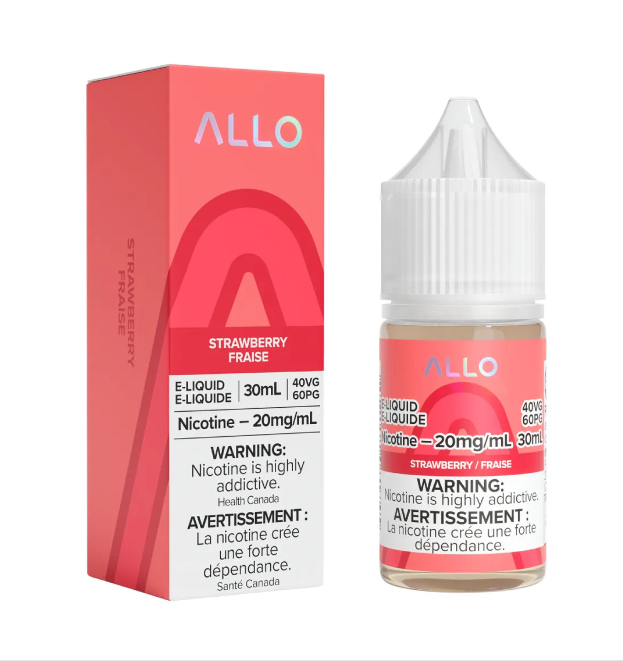 Allo e-liquid Strawberry 20mg/mL-30mL (Provincial)