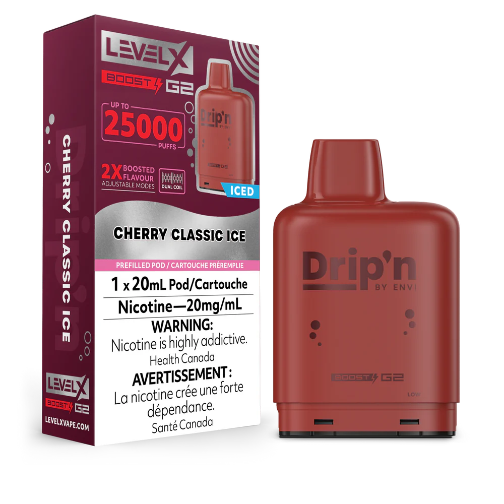 Level X Drip’n Boost G2 Pod Cherry Classic Ice 20ml (Provincial)