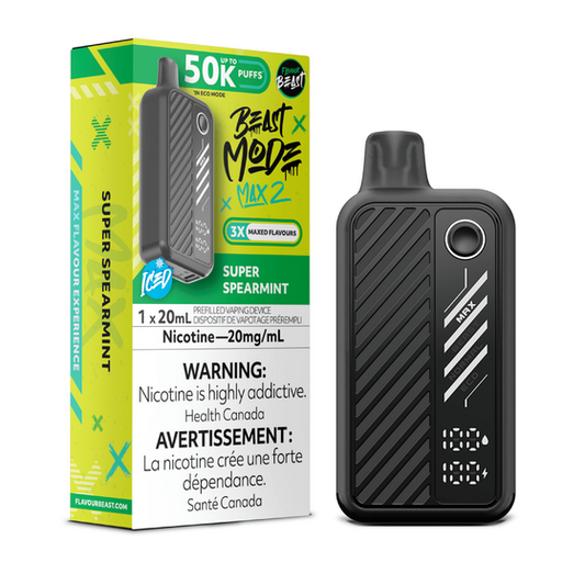 Flavour Beast Beast Mode Max 2 50K Super Spearmint 20mg/mL disposable (Provincial)
