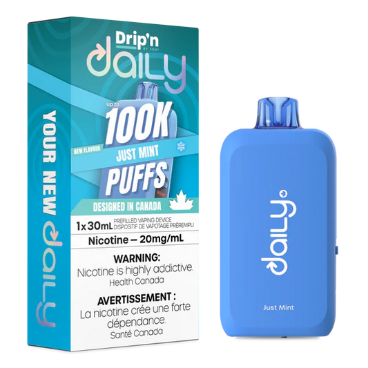 Drip’n Daily 100K Just Mint 20mg /mL Disposable (Provincial)
