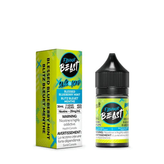 Flavour Beast e-liquid Blessed Blueberry Mint Iced  20mg/mL-30mL ( Provincial)