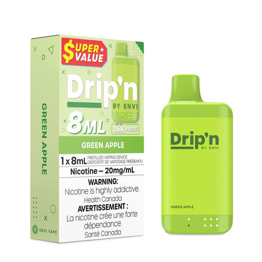 Drip’n 16k Green Apple 20mg/ml disposable (Provincial)