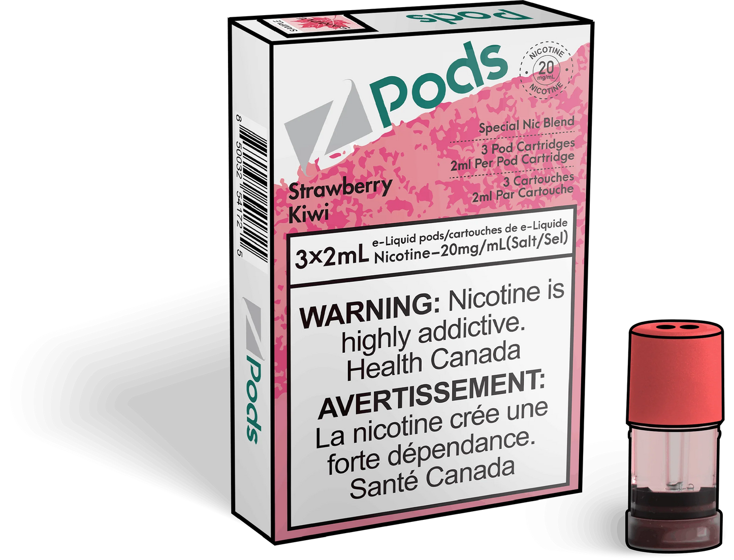 Zpods Strawberry Kiwi 20mg/mL (Provincial)