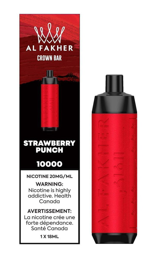 Crown Bar  Al Fakher 10K Strawberry Punch 20mg (Provincial)