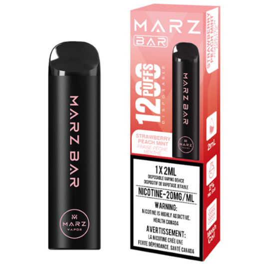 Marz Bar 1200 Strawberry Peach Mint 20mg/mL (Provincial)