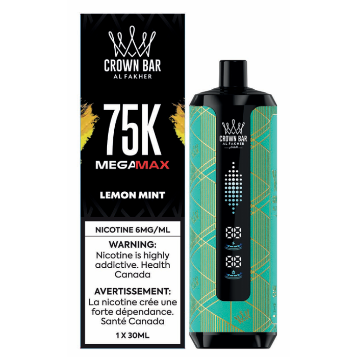 Crown Bar AL Fakher MegaMax 75k Lemon Mint 6mg/ml (Provincial)