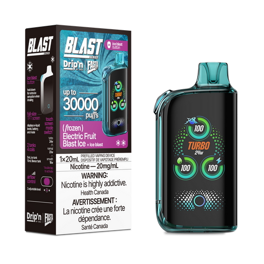 Drip’n Fasta 30k puffs Electric Fruit Blast Ice disposable 20mg/mL (Provincial)