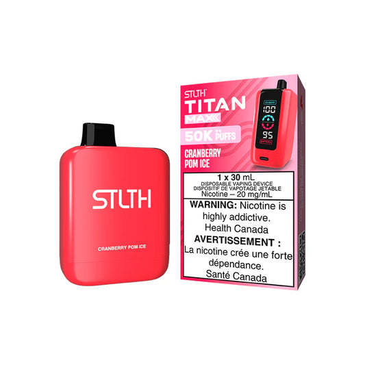 Stlth Titan Max 50K Cranberry POM Ice  20mg/mL disposable (Provincial)