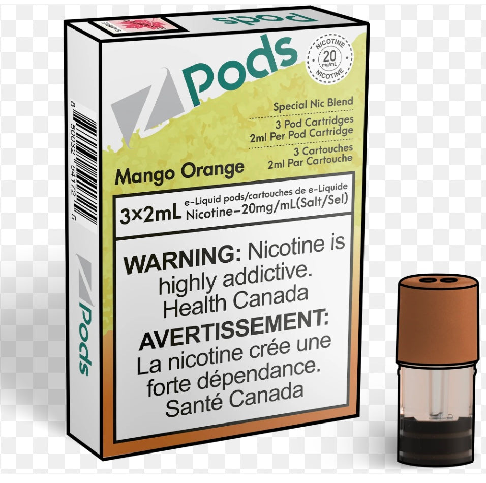 Zpods Mango Orange 20mg/mL (Provincial)