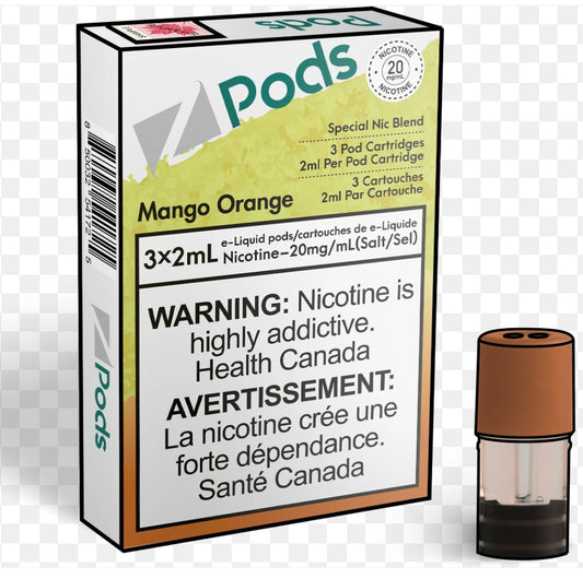 Zpods Mango Orange 20mg/mL (Provincial)