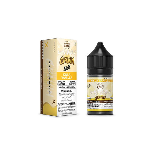 Flavour Beast Unleashed Cravin e-liquid  Killa Vanilla 20mg/mL-30mL (Provincial)