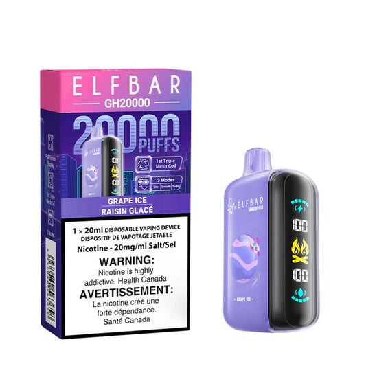 Elf Bar GH20K Grape Ice 20mg/mL disposable (Provincial)