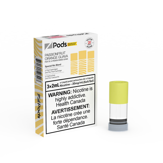 Zpods Passionfruit Orange Guava 20mg/mL (Provincial)