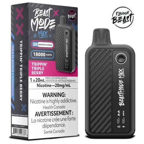 Flavour Beast Mode Max 18K Trippin’ Triple Berry 20 mg/mL disposable ( provincial)