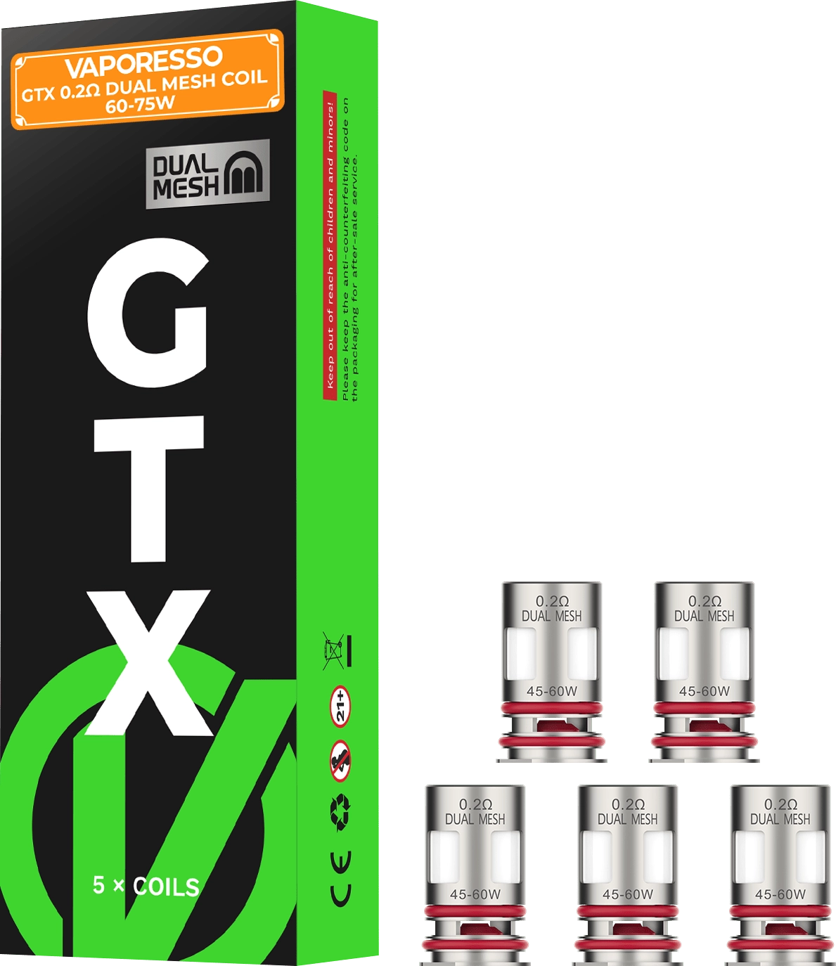Vaporesso Gtx Dual mesh coil 0.2ohm
