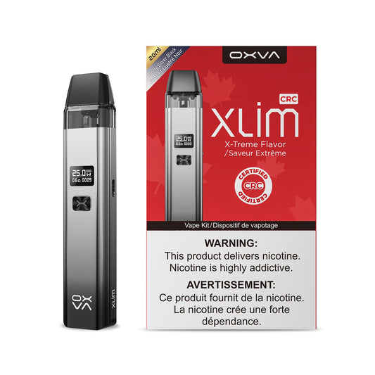 OXVA XLIM POD KIT device - Shiny Silver Black