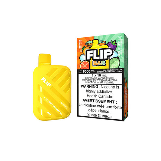 Flip bar 9000 Orange ice & Blackberry honeydew ice 20mg/mL disposable