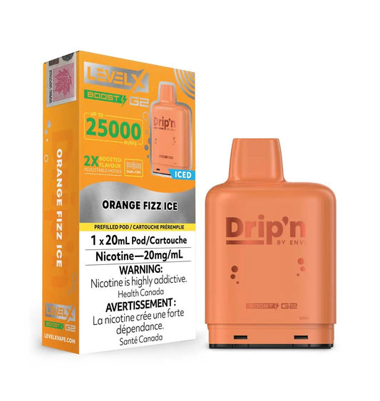 Level X Drip’n Boost G2 Pod Orange Fizz 20ml (Provincial)