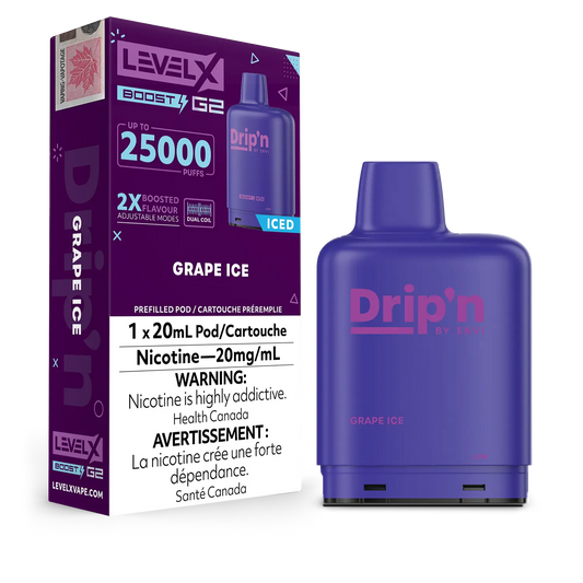 Level X Drip’n Boost G2 Pod Grape Ice 20ml (Provincial)