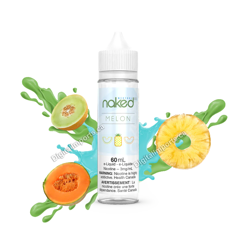 Naked 100 e-liquid  Melon(Menthol) 3mg/mL-60mL (Provincial)