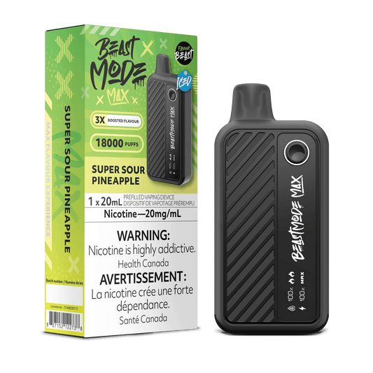 Flavour beast Mode max 18K Super sour pineapple 20mg/mL disposable