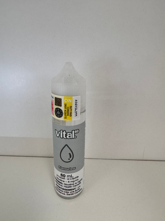 Vital 60 e-liquid Flavourless 6mg/mL-60mL (Provincial)
