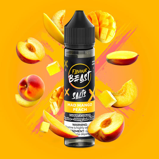 Flavour Beast e-liquid Mad Mango Peach 20mg/mL-60mL(Provincial)