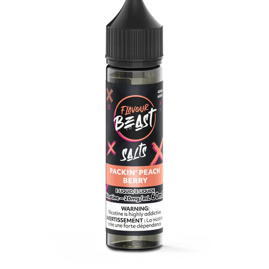 Flavour Beast e-liquid Packin’ Peach Berry 20mg/mL-60mL (Provincial)